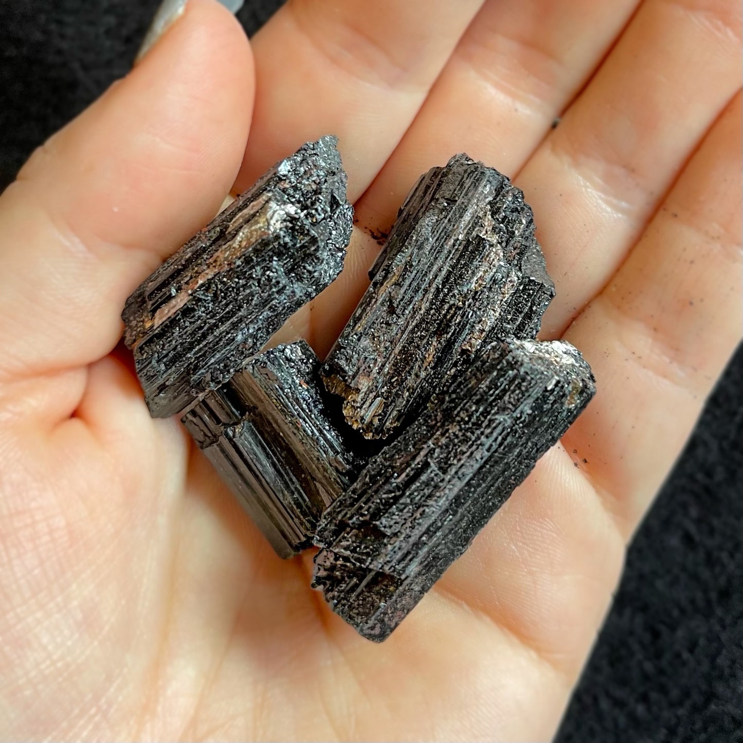 Black Tourmaline Rough Crystal