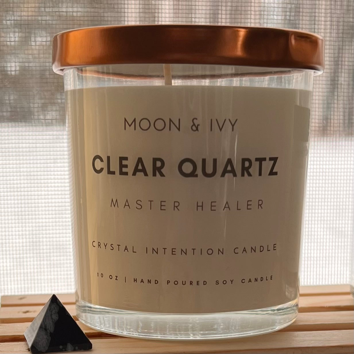 Clear Quartz Intention Candle