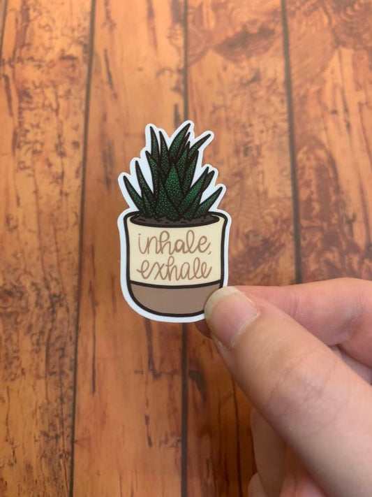 Inhale Exhale Sticker